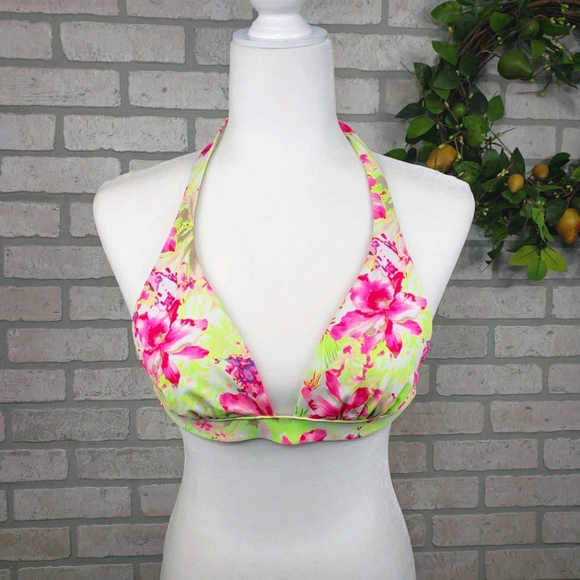 Victoria's Secret Other - VICTORIA'S SECRET Floral Bikini Swim Top Size M